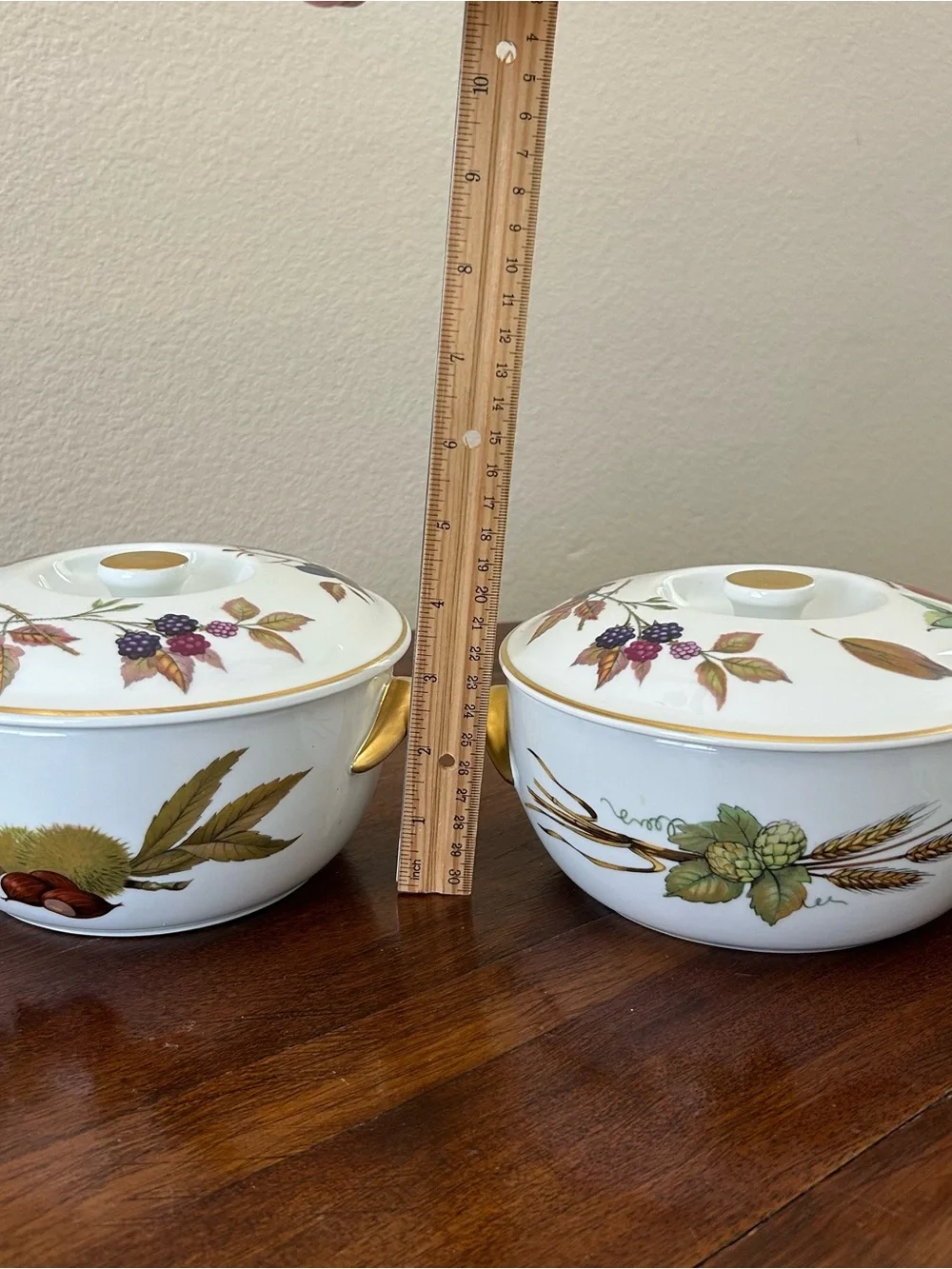 Vintage Royal Worcester Evesham 1 Qt Covered Casserole – Asparagus & Chestnut